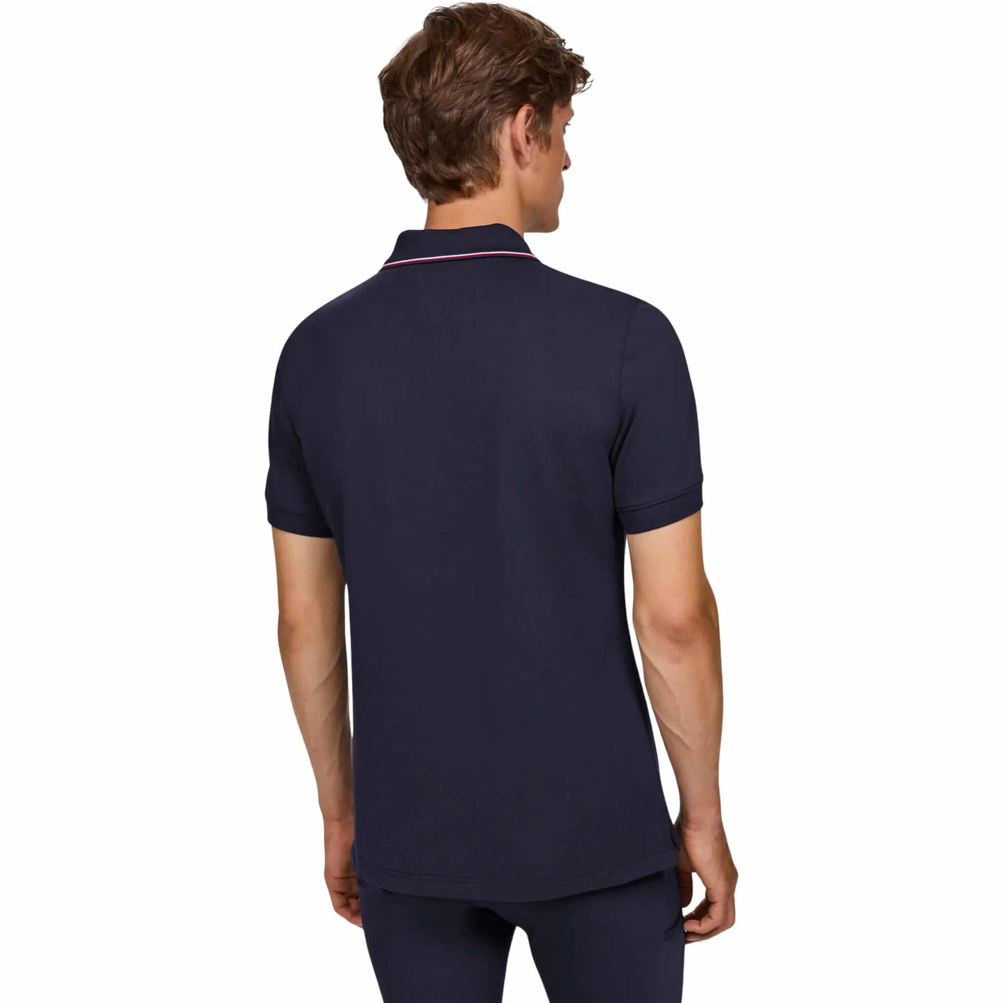 Men's short sleeve polo shirt in white/navy Tommy Hilfiger Equestrian