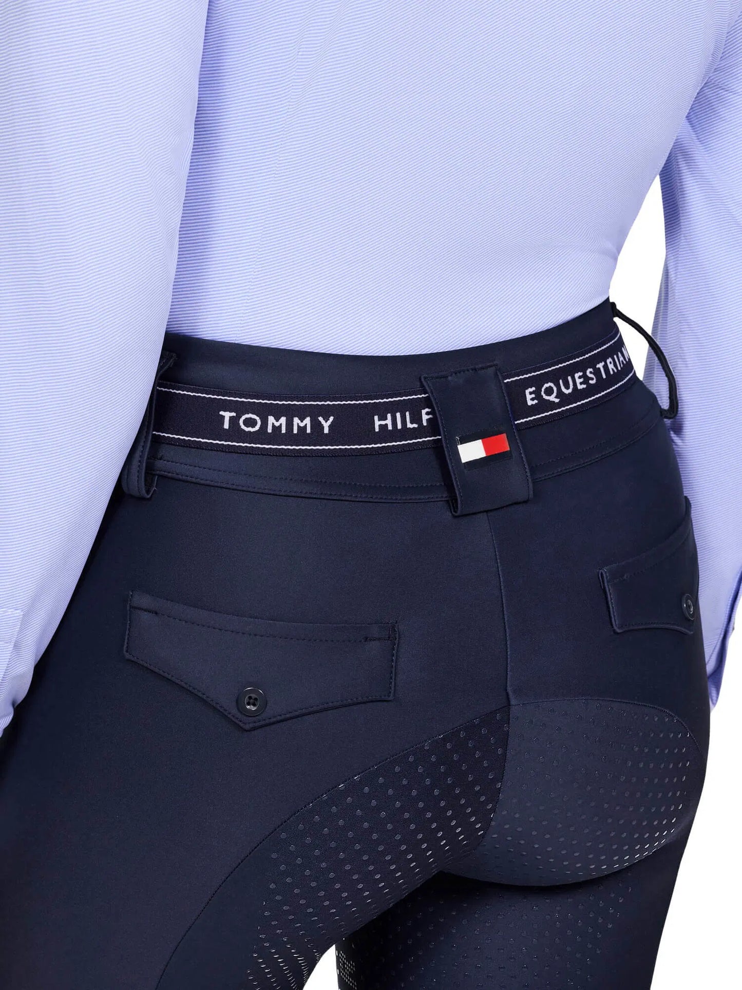 Unisex stretch riding belt in leather Tommy Hilfiger Equestrian