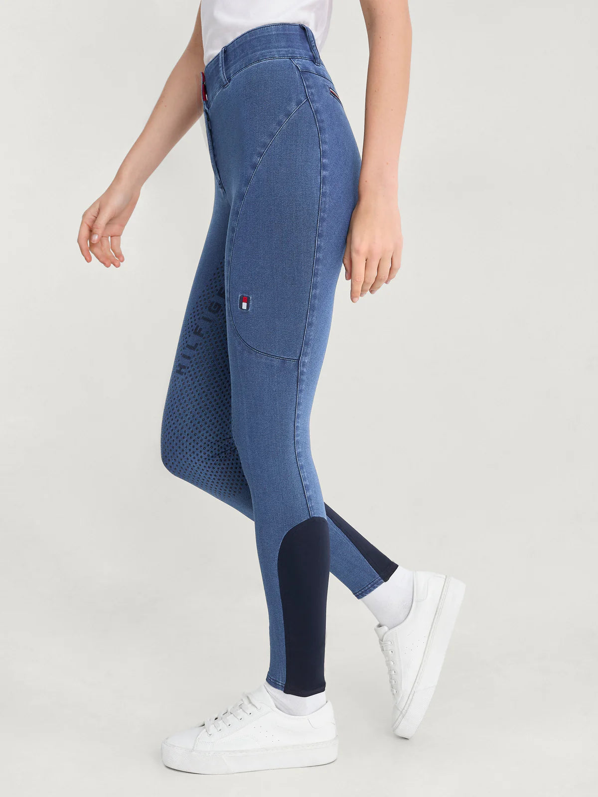 夏用デニムキュロット フルグリップ レディース Tommy Hilfiger Equestrian