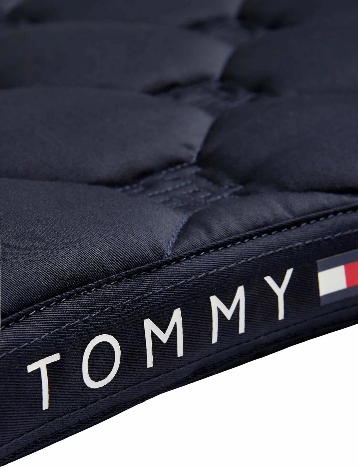 馬場用キルティングゼッケン ラインストーン加工 ネイビー/トープ  Tommy Hillfiger Equestrian