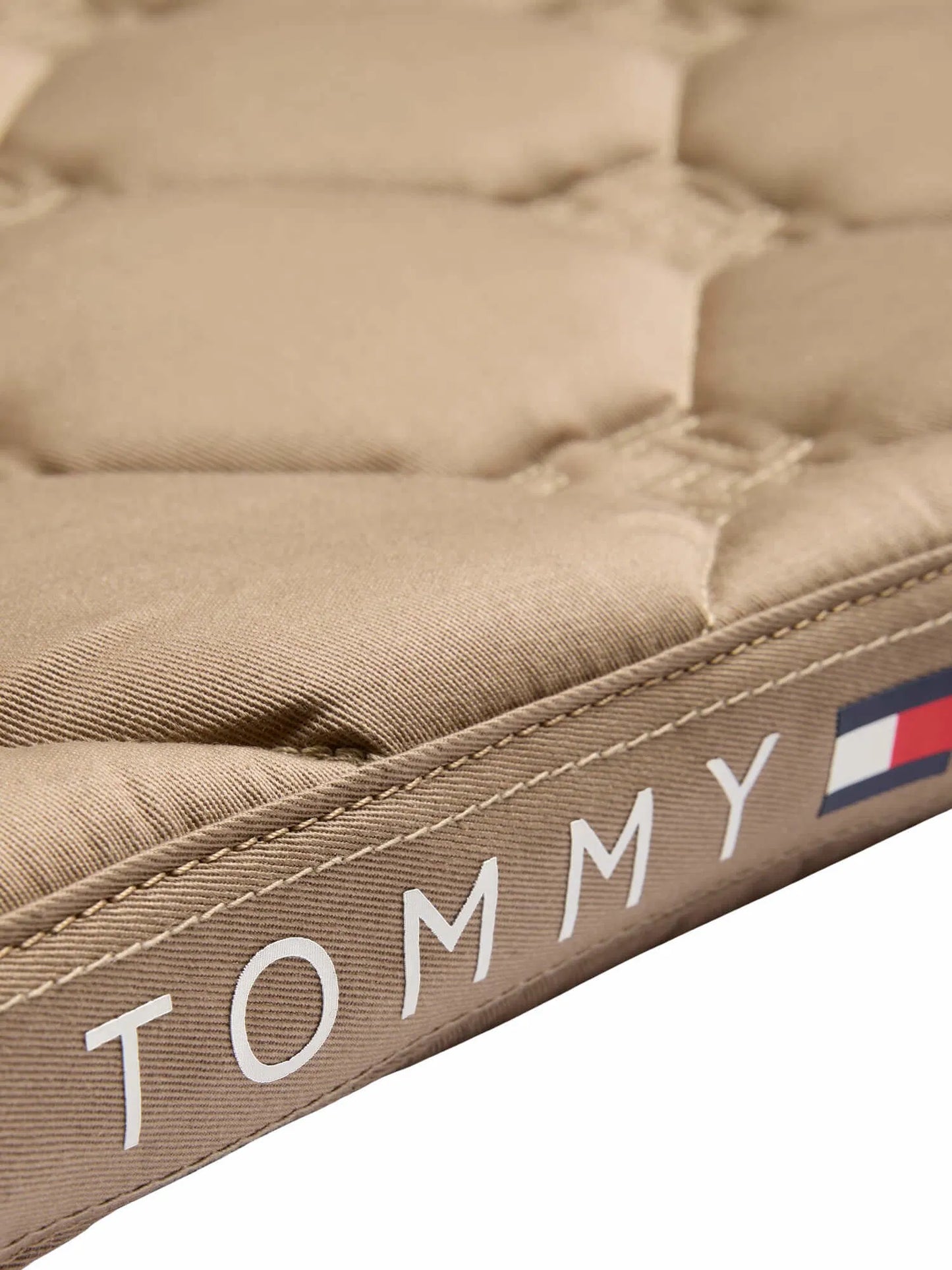 馬場用キルティングゼッケン ラインストーン加工 ネイビー/トープ  Tommy Hillfiger Equestrian