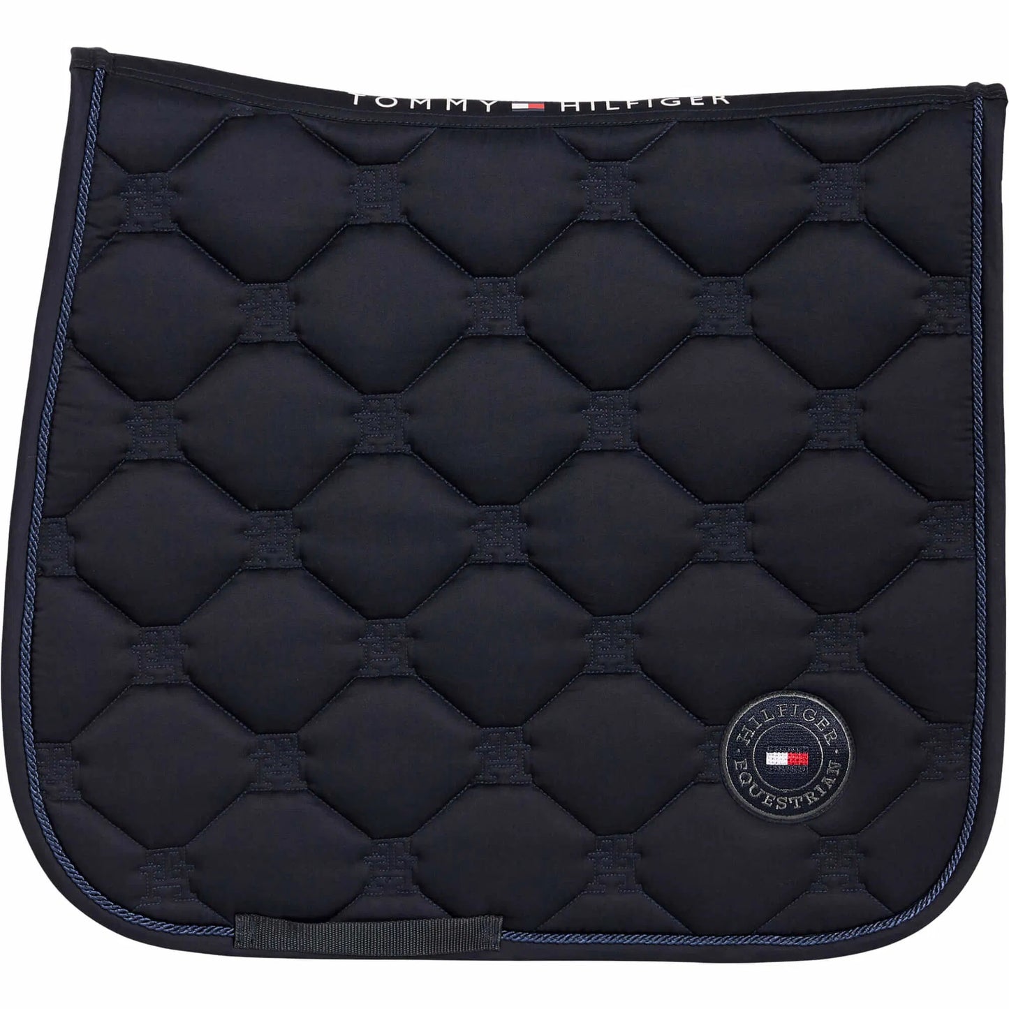 馬場用キルティングゼッケン ラインストーン加工 ネイビー/トープ  Tommy Hillfiger Equestrian