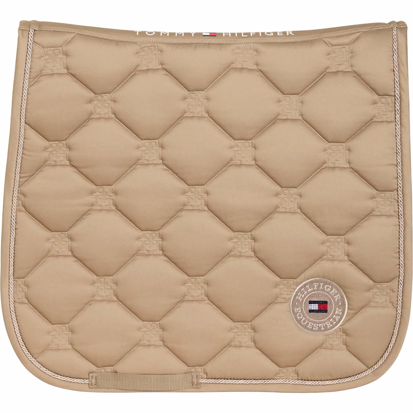 馬場用キルティングゼッケン ラインストーン加工 ネイビー/トープ  Tommy Hillfiger Equestrian