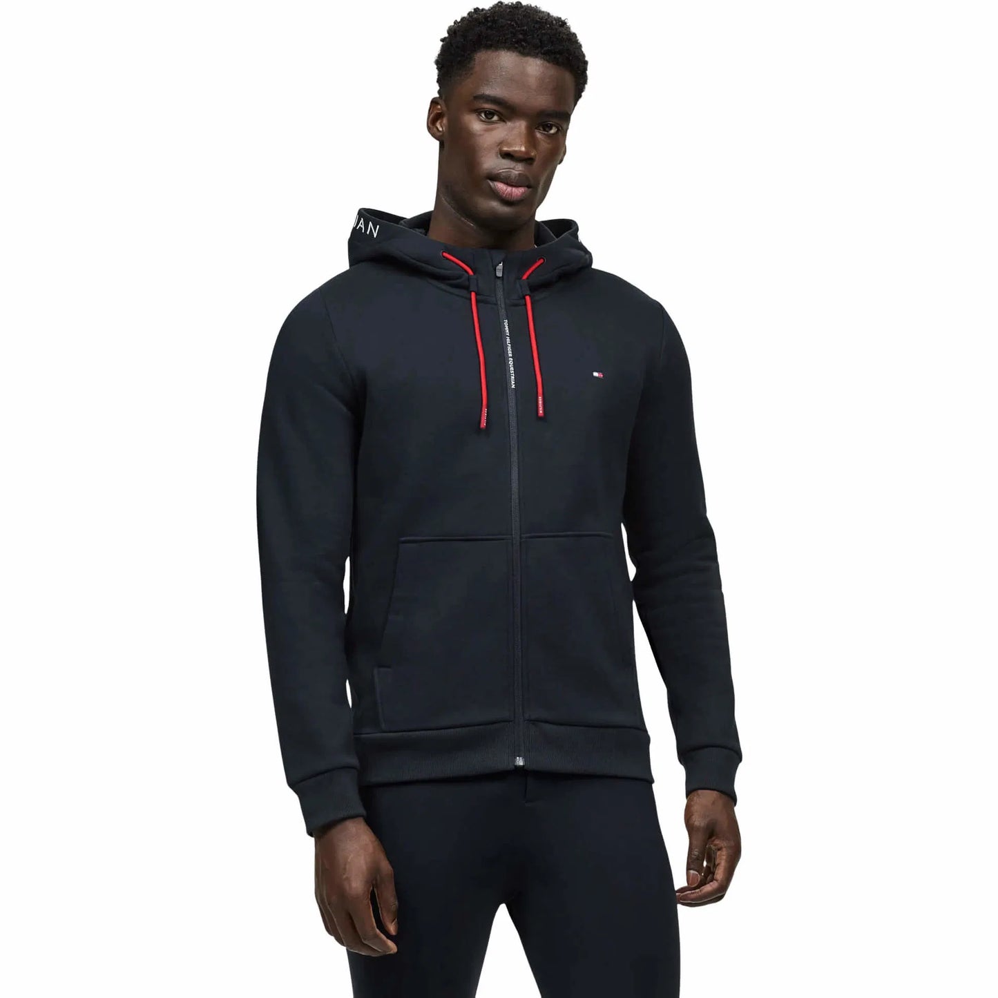 4wayストレッチスウェットパーカー 裏起毛 ユニセックス ネイビー/パイン Tommy Hilfiger Equestrian