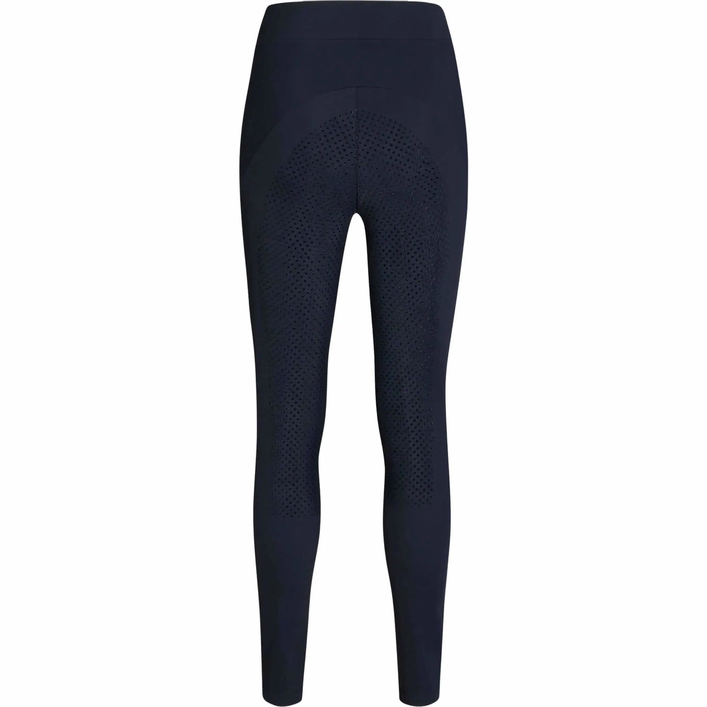 冬用裏起毛ストレッチレギンス フルグリップ ラインストーン付き ネイビー Tommy Hilfiger Equestrian