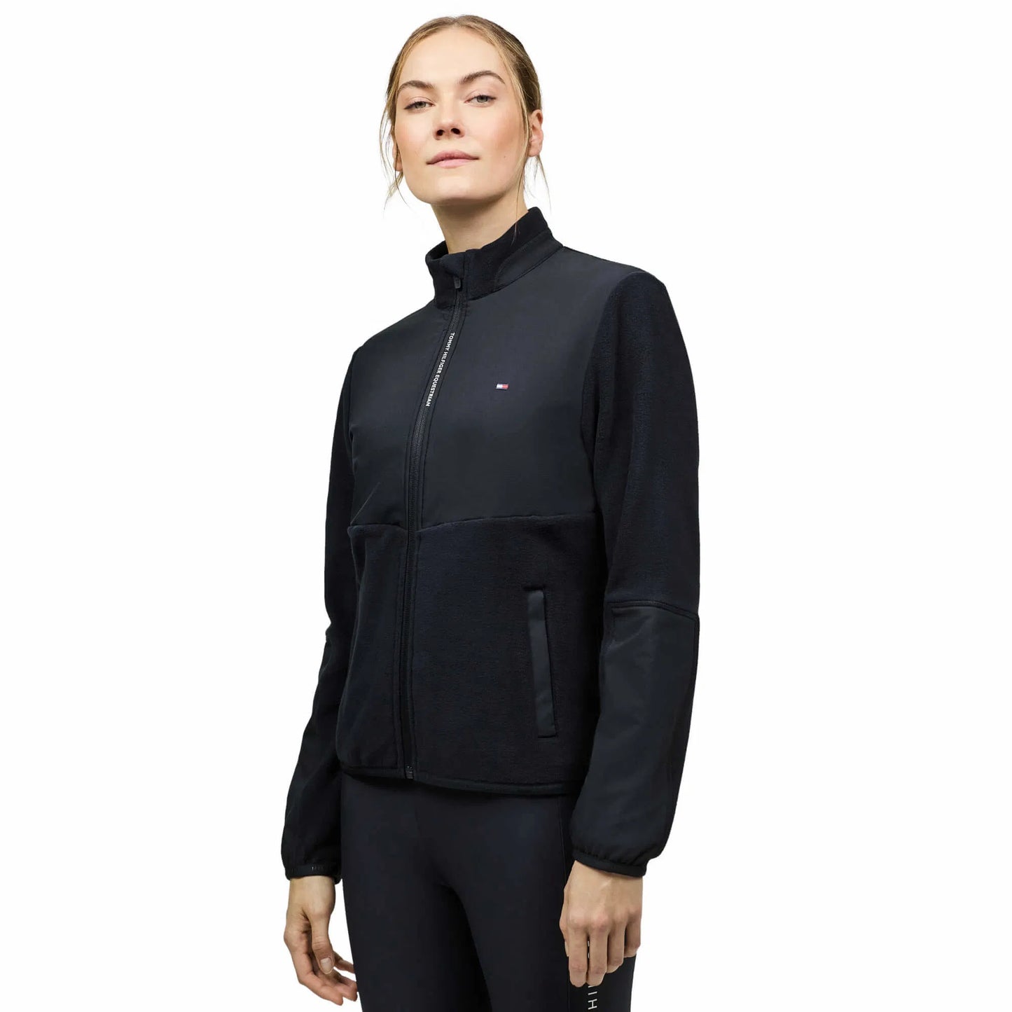 4wayストレッチフリースジャケット 速乾素材 レディース ネイビー Tommy Hilfiger Equestrian