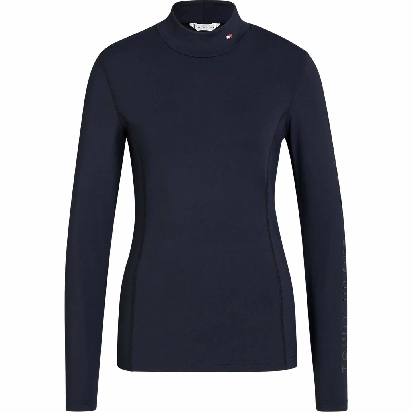 UVカット4wayストレッチトップス 長袖 速乾素材 ネイビー Tommy Hilfiger Equestrian