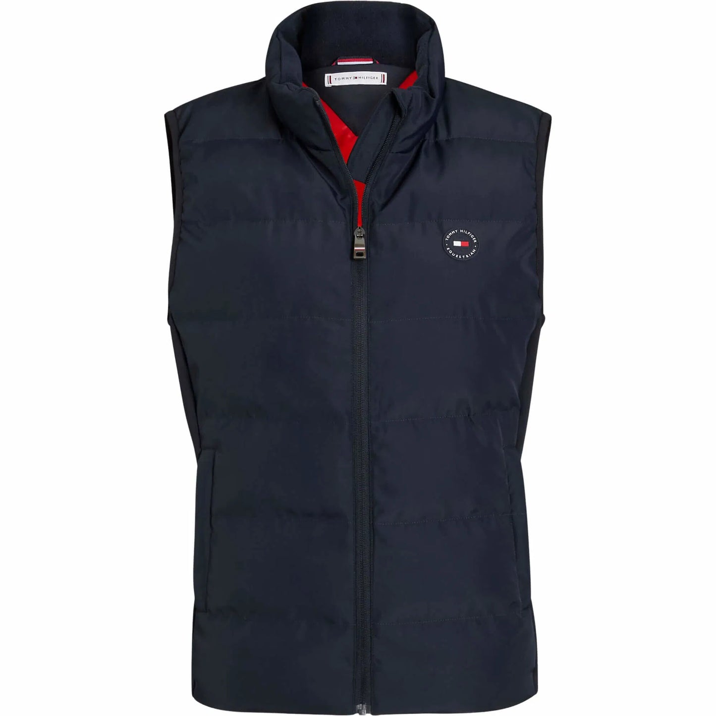 防風キルティングベスト 撥水加工 レディース ネイビー Tommy Hilfiger Equestrian