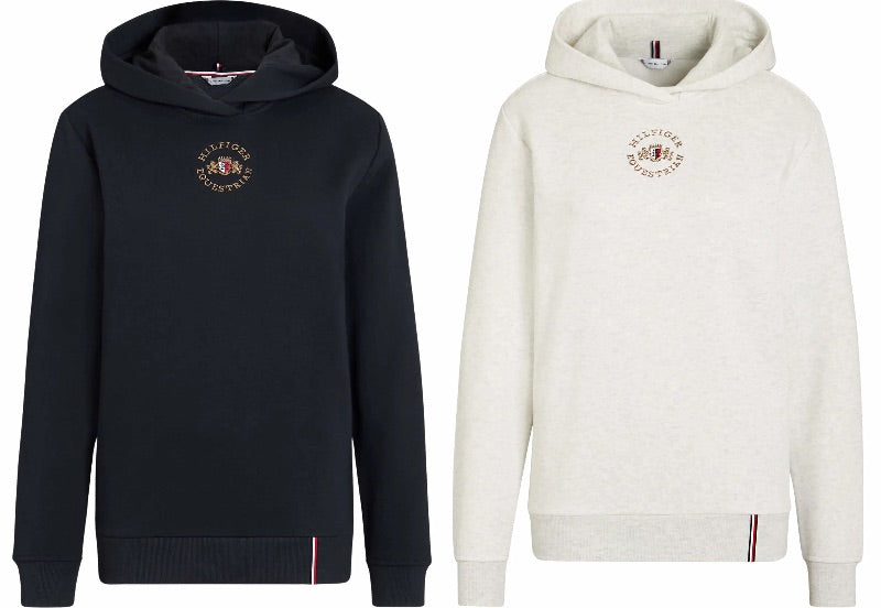 裏起毛スウェットパーカー ユニセックス ネイビー/エクリュ Tommy Hilfiger Equestrian