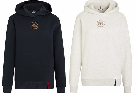 裏起毛スウェットパーカー ユニセックス ネイビー/エクリュ Tommy Hilfiger Equestrian