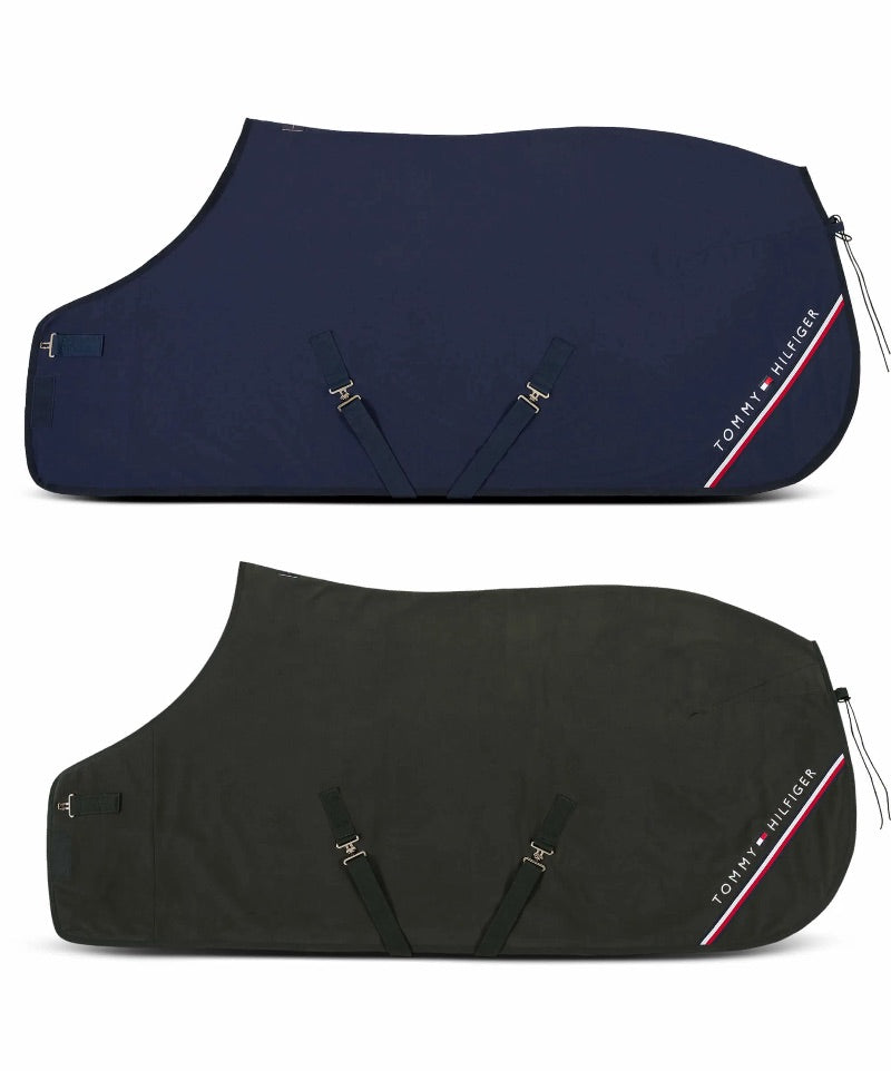 静電気防止フリース馬着 ネイビー/パイン Tommy Hillfiger Equestrian 化粧馬着