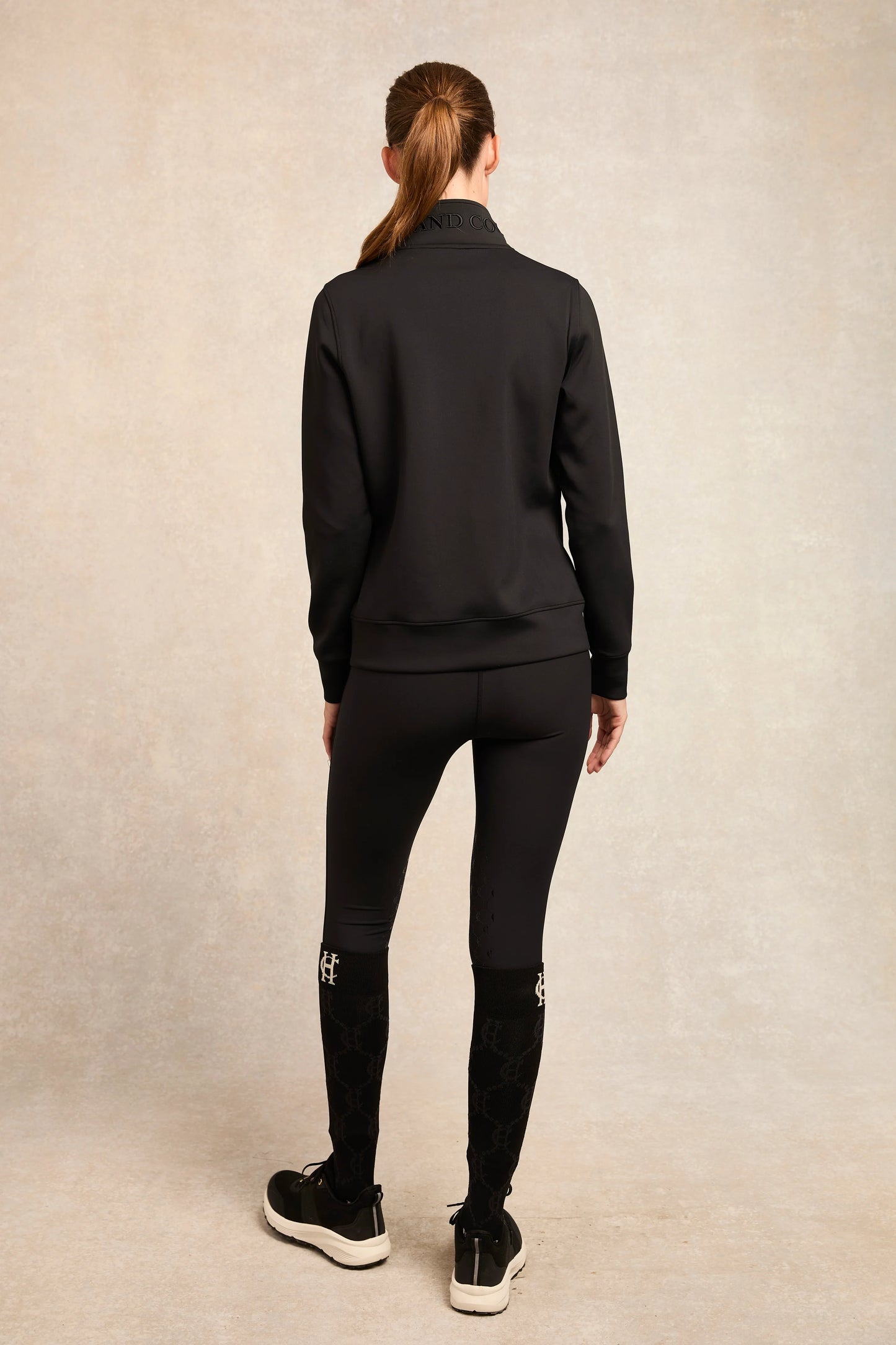 Sweat training jacket with fleece lining and pockets, 4 colors, Holland Cooper