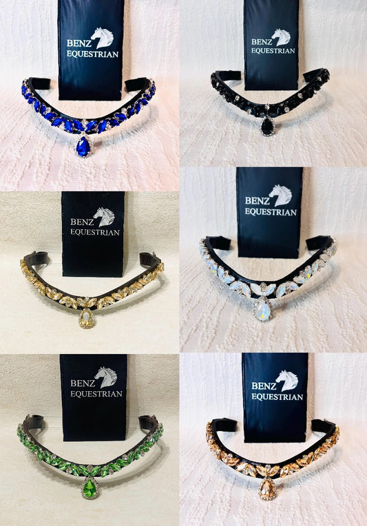 Swarovski Mega Bling Bracelet Clear Drop Black Benz Equestrian