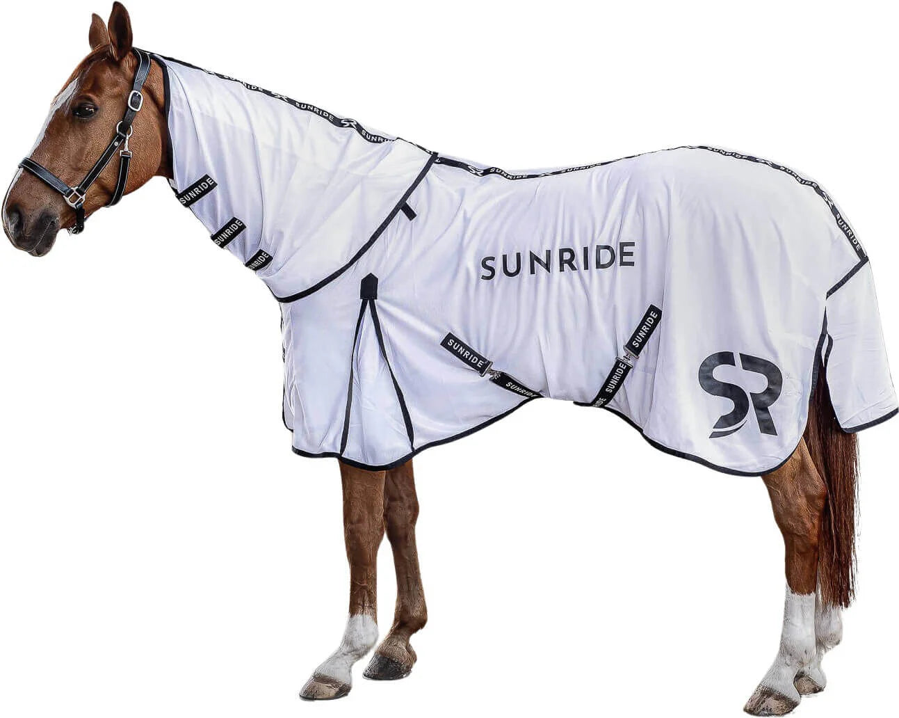 虫除け馬着 ホワイト Sunride