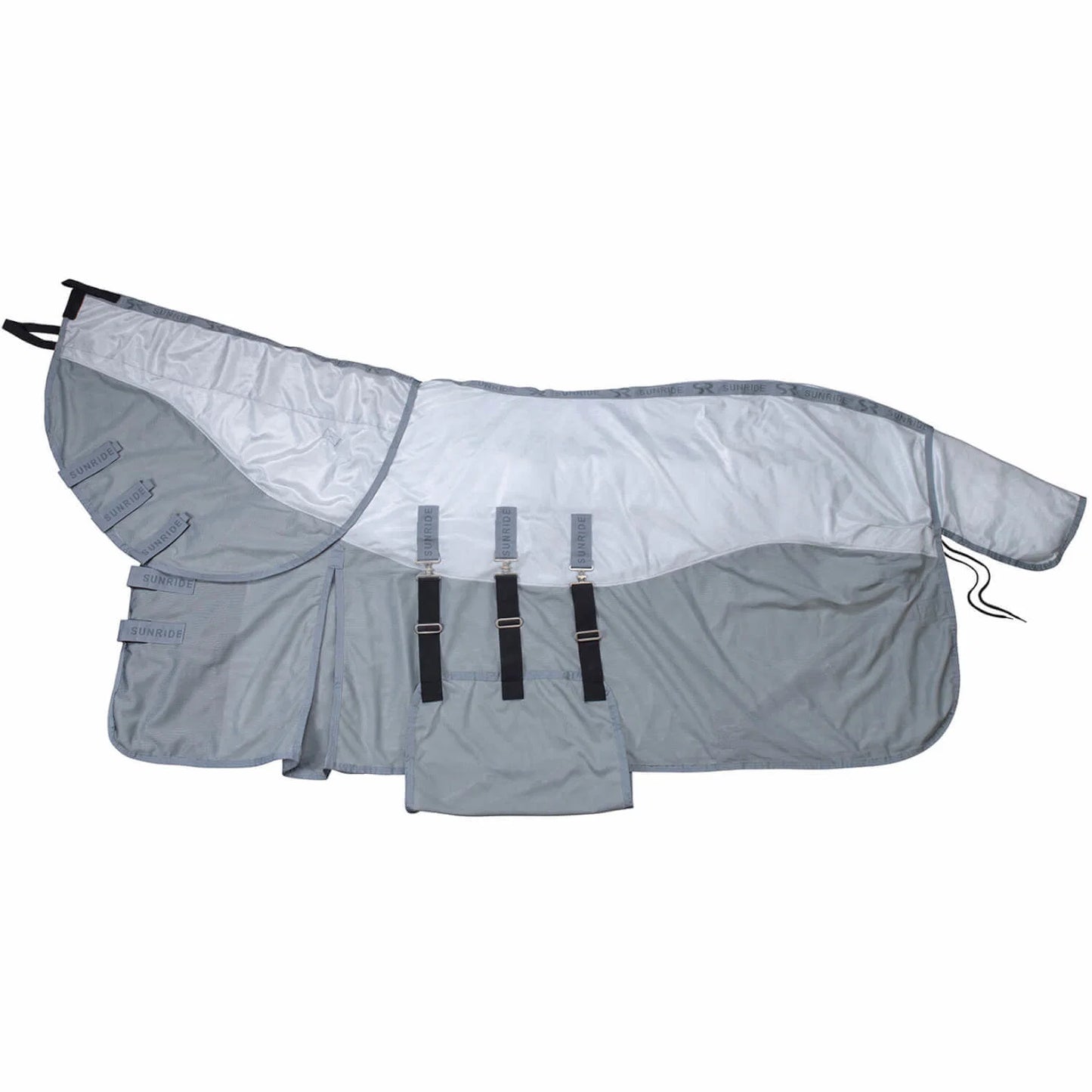 虫除け馬着  UVカット ライトグレー ネックパート付き Sunride