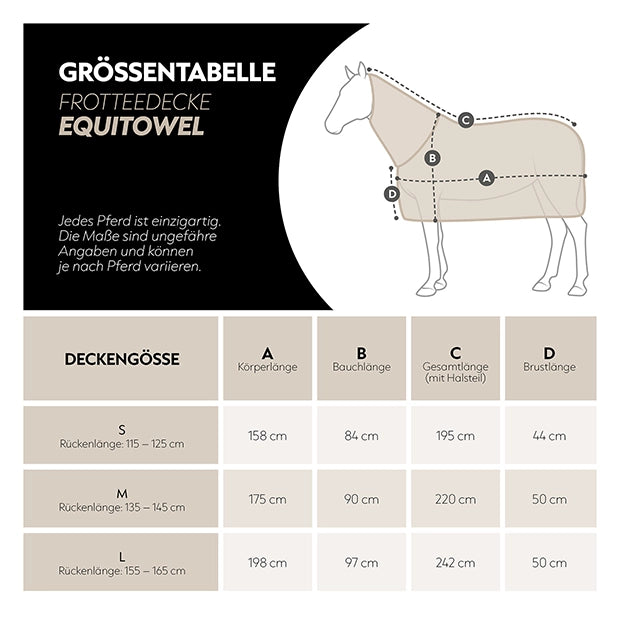すぐ乾く！バスタオル馬着 ベージュ コットン100%パイル生地 ネックパート付き Sunride