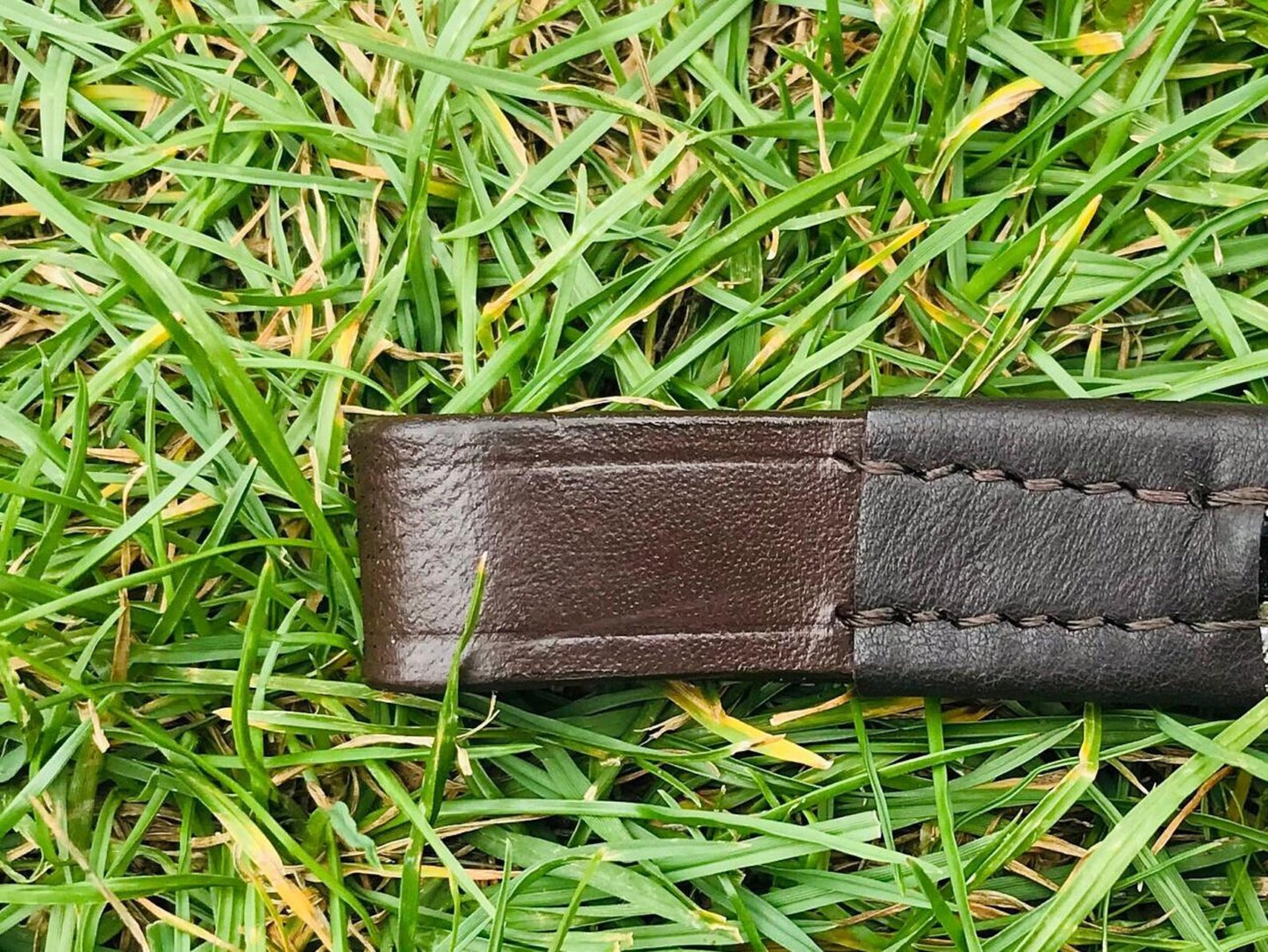 V-Shaped Brow Leather Black Crystal ICE Equestrian