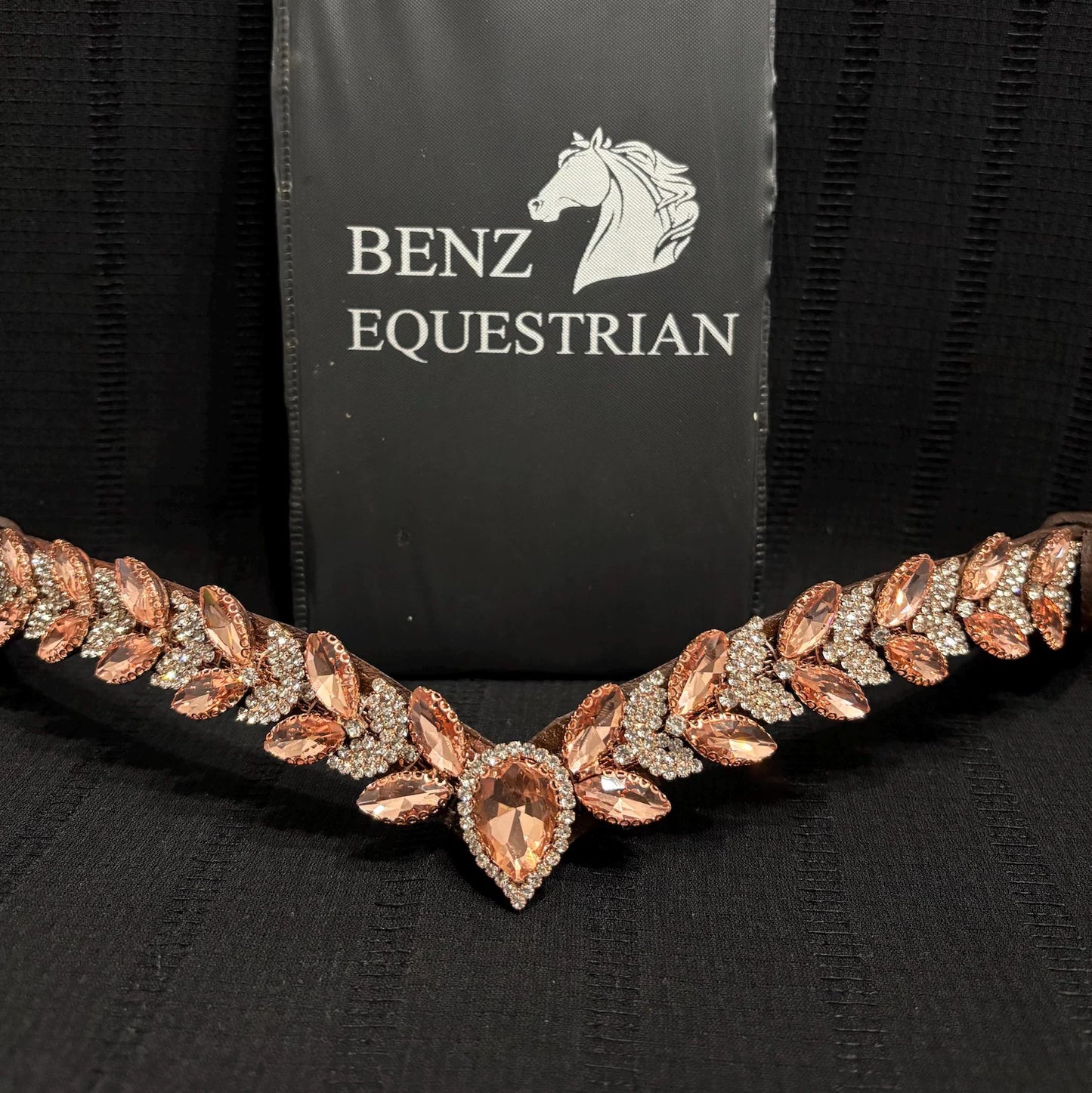 メガスパークル額革 ドロップスワロフスキー 5色 Benz Equestrian