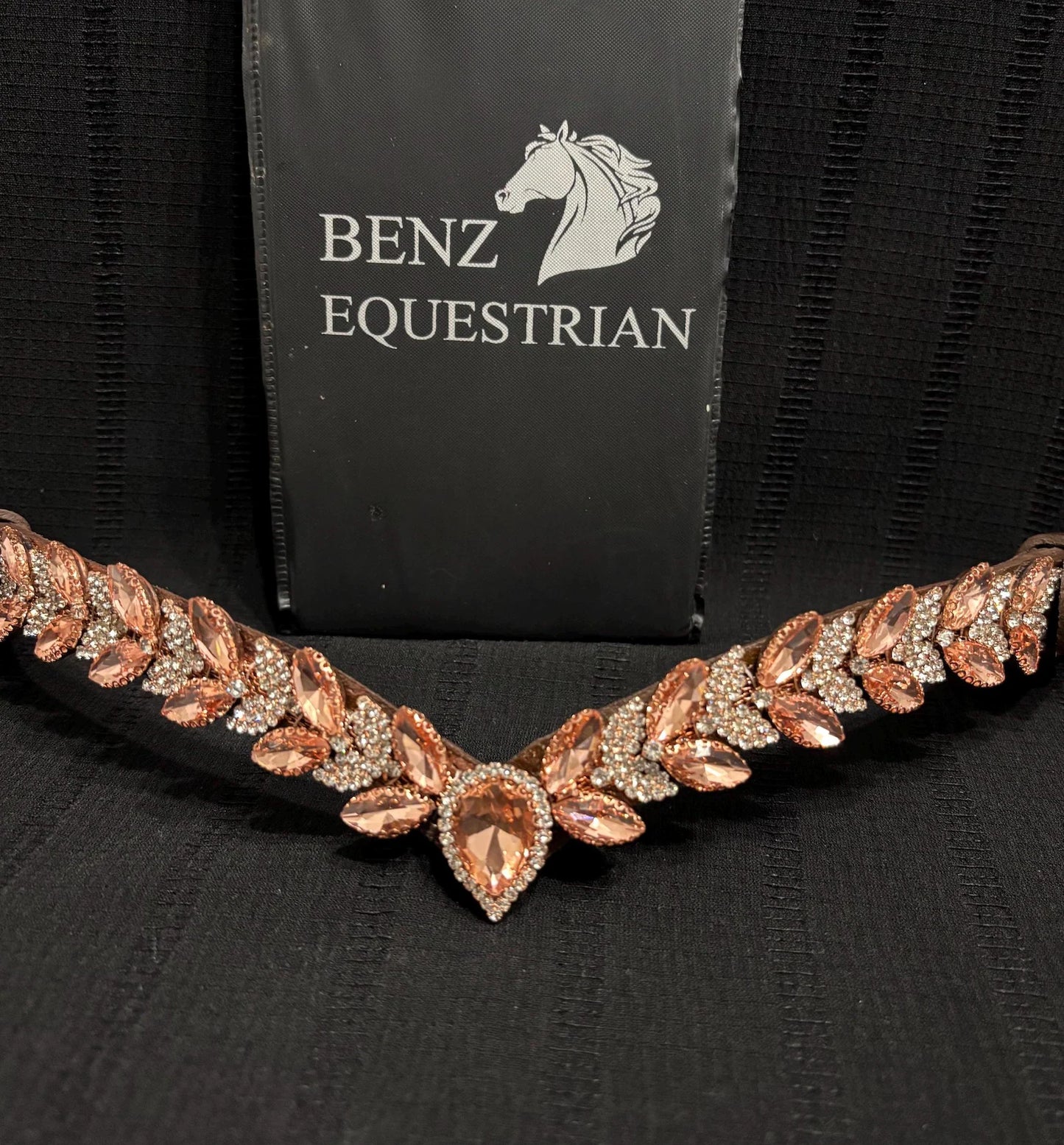 メガスパークル額革 ドロップスワロフスキー 5色 Benz Equestrian