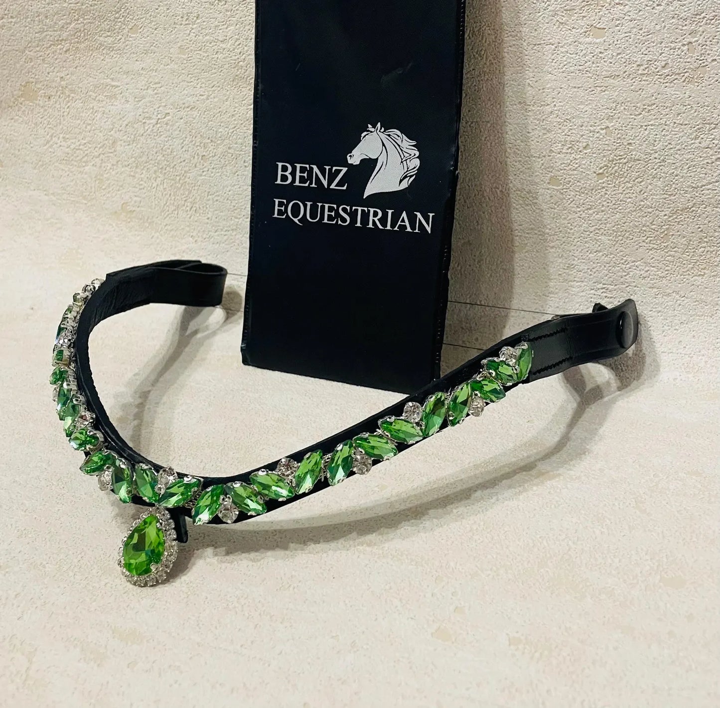 Swarovski Mega Bling Bracelet Clear Drop Black Benz Equestrian
