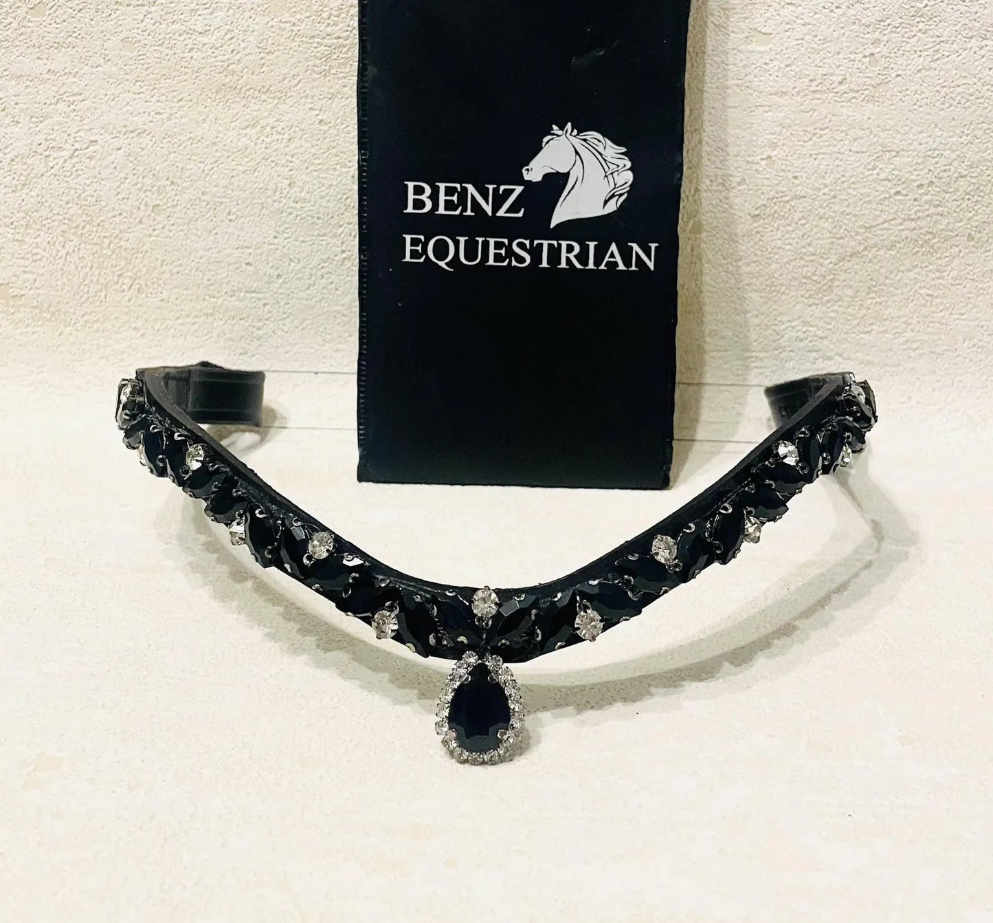 Swarovski Mega Bling Bracelet Clear Drop Black Benz Equestrian
