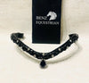 スワロフスキードロップ額革 6色展開 本革 Benz Equestrian