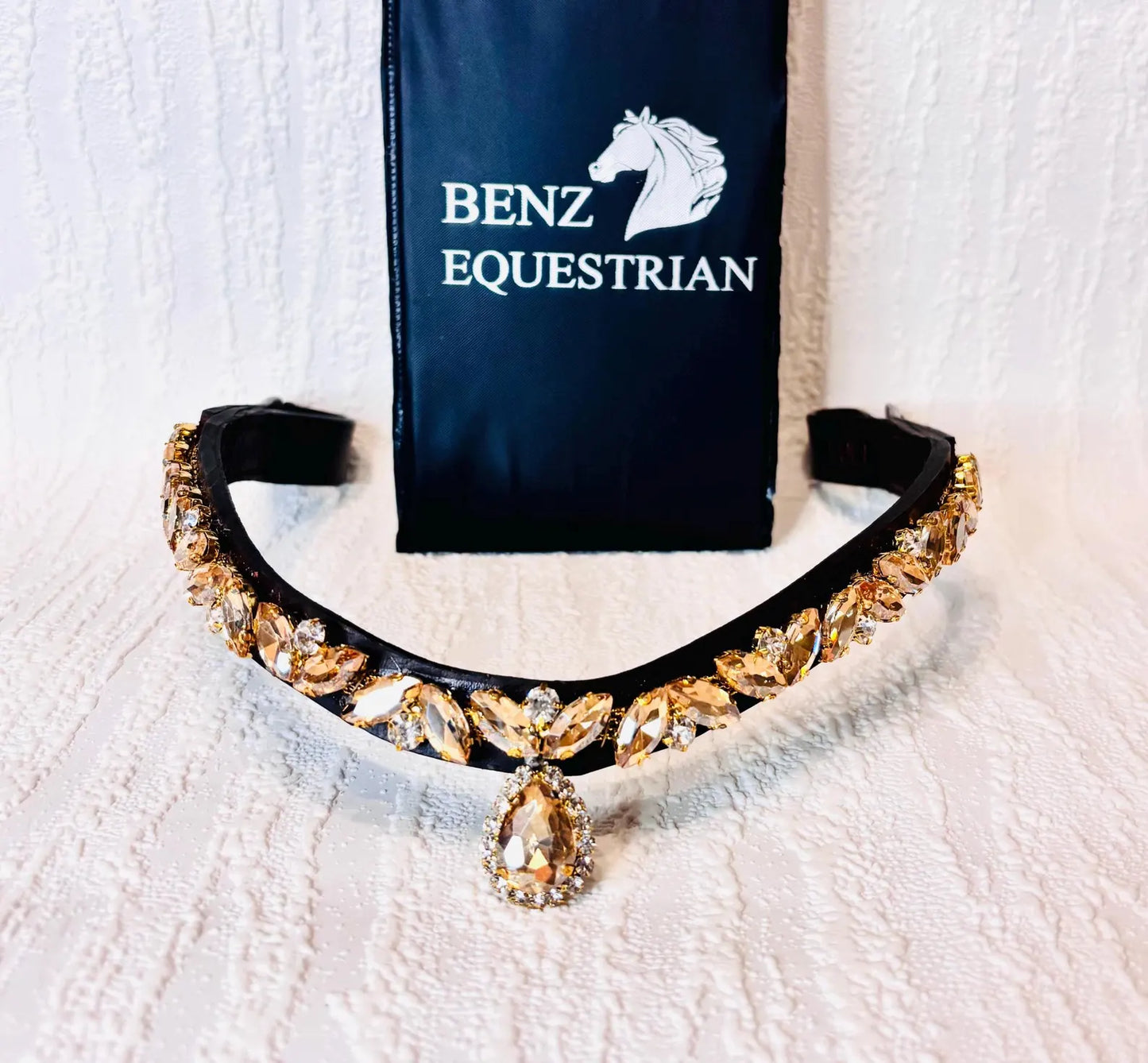 Swarovski Mega Bling Bracelet Clear Drop Black Benz Equestrian