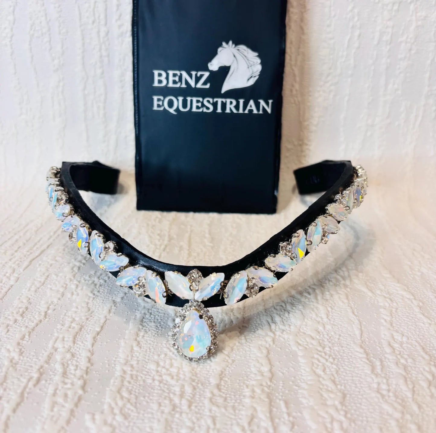 Swarovski Mega Bling Bracelet Clear Drop Black Benz Equestrian