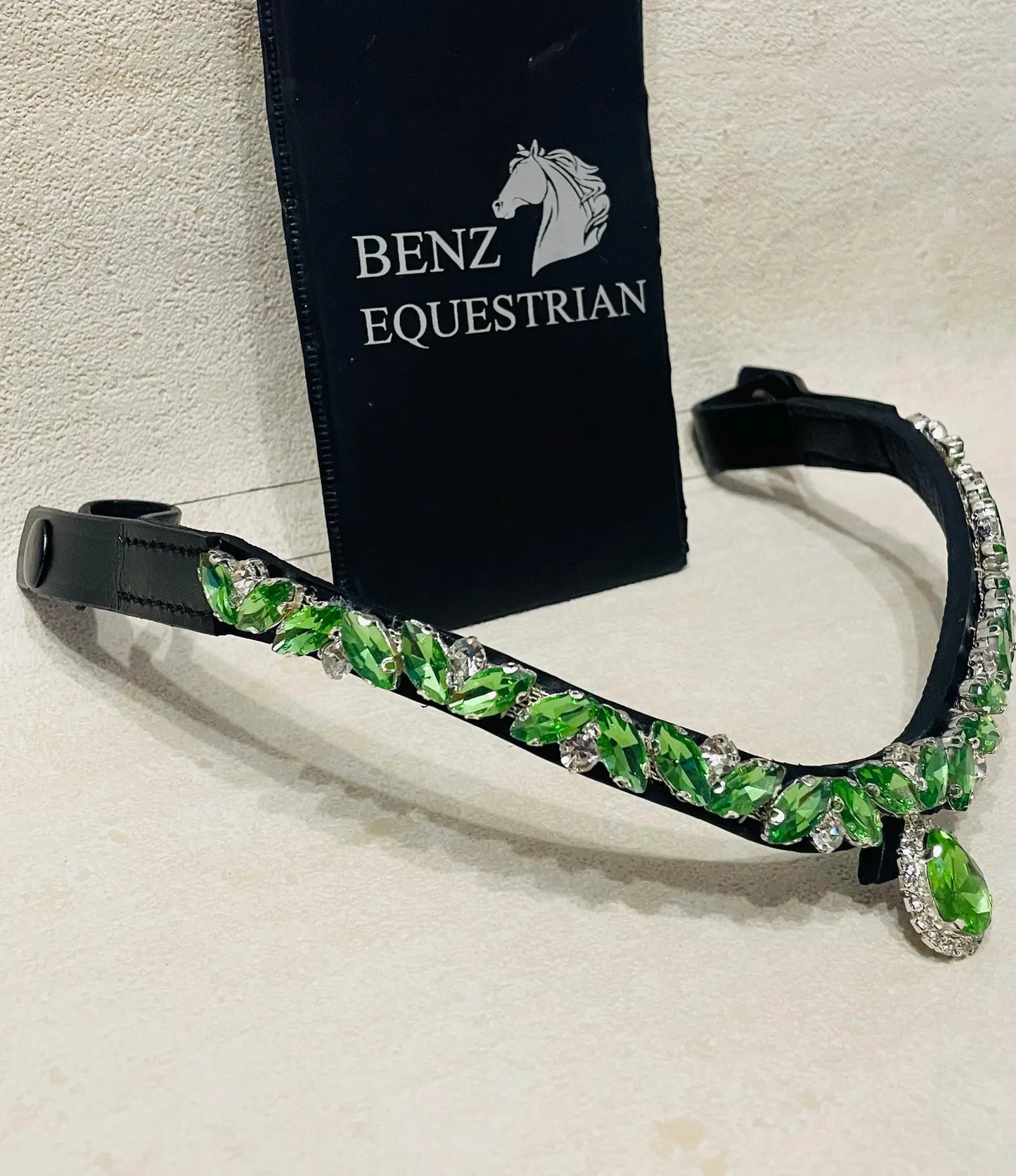 Swarovski Mega Bling Bracelet Clear Drop Black Benz Equestrian