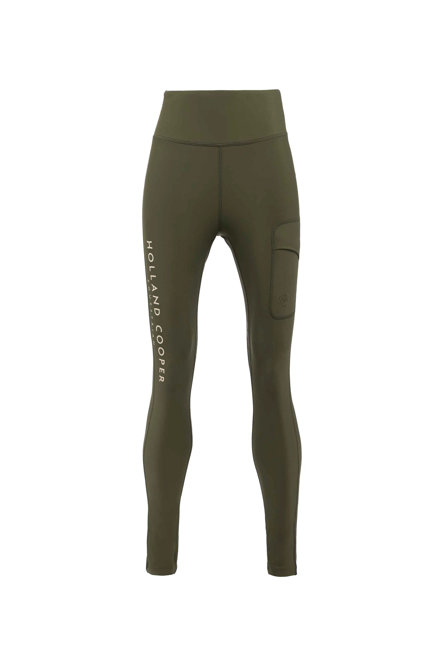 Knee-grip leggings culottes, high waist, water-repellent, technical fabric, 5 colors, Holland Cooper