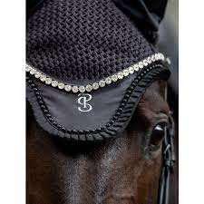 [Same-day delivery] [Set] Crocheted ear net and hurdle bib with ruffles and pearls, Ps of Sweden, 7 colors