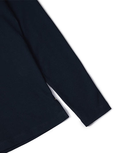 [Same-day delivery] Women's riding polo shirt, long sleeves, dark navy/white, Holland Cooper