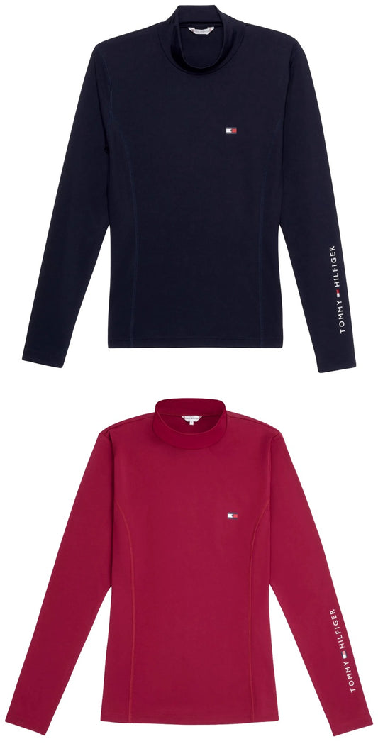 UVカット4wayストレッチトップス ハイネック レディース 長袖 Tommy Hilfiger Equestrian