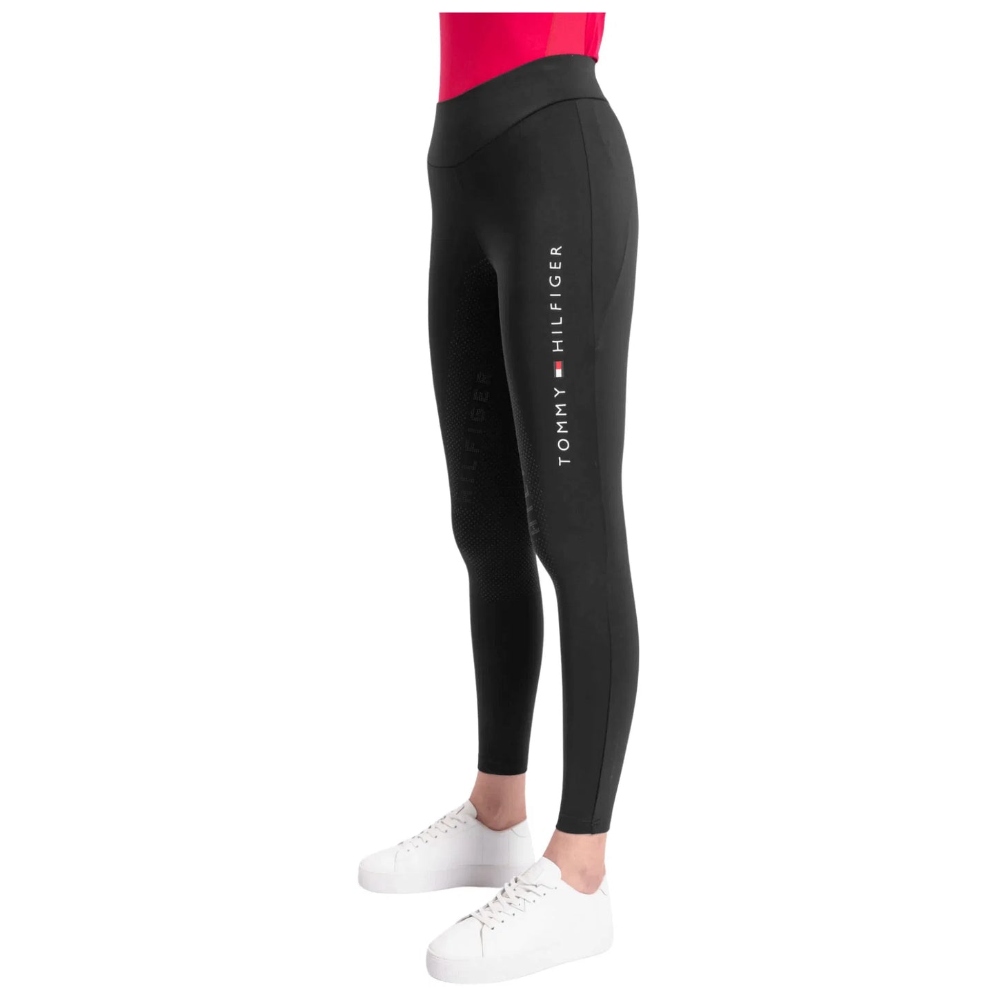Winter fleece-lined stretch leggings, Full Grip, White/Black/Navy/Rouge, Tommy Hilfiger Equestrian