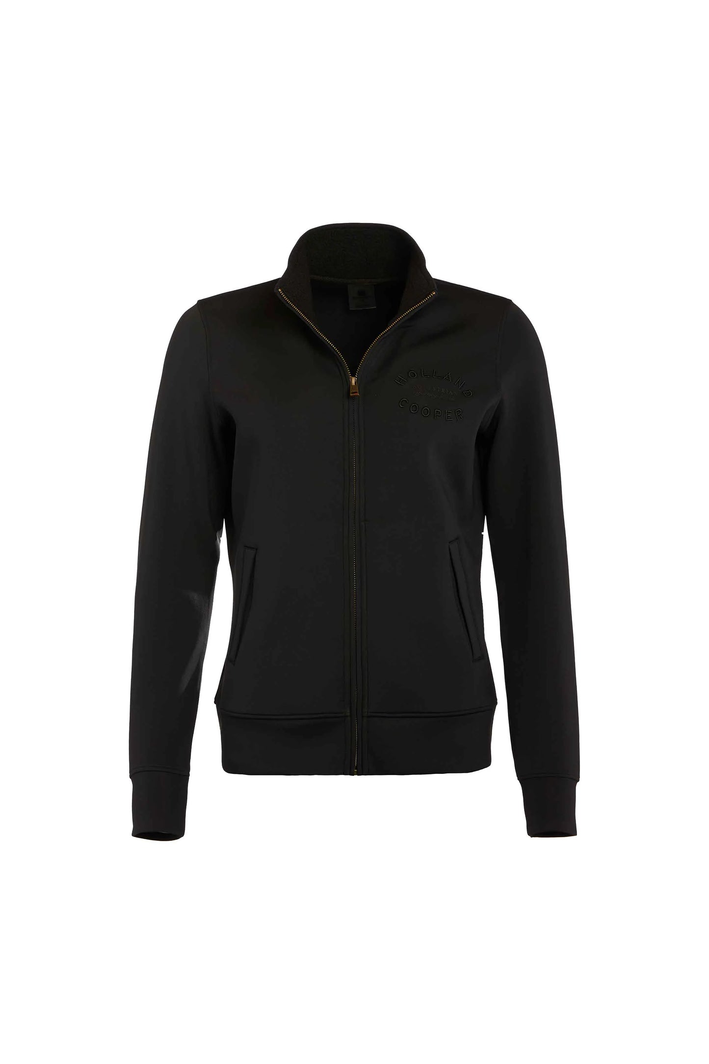Sweat training jacket with fleece lining and pockets, 4 colors, Holland Cooper