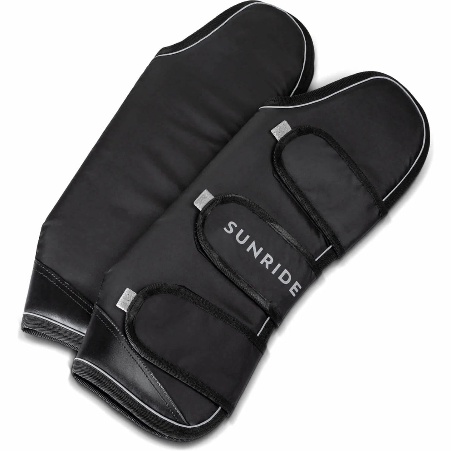 Soft genuine leather, no opening, with one pull handle, black/brown Sunride