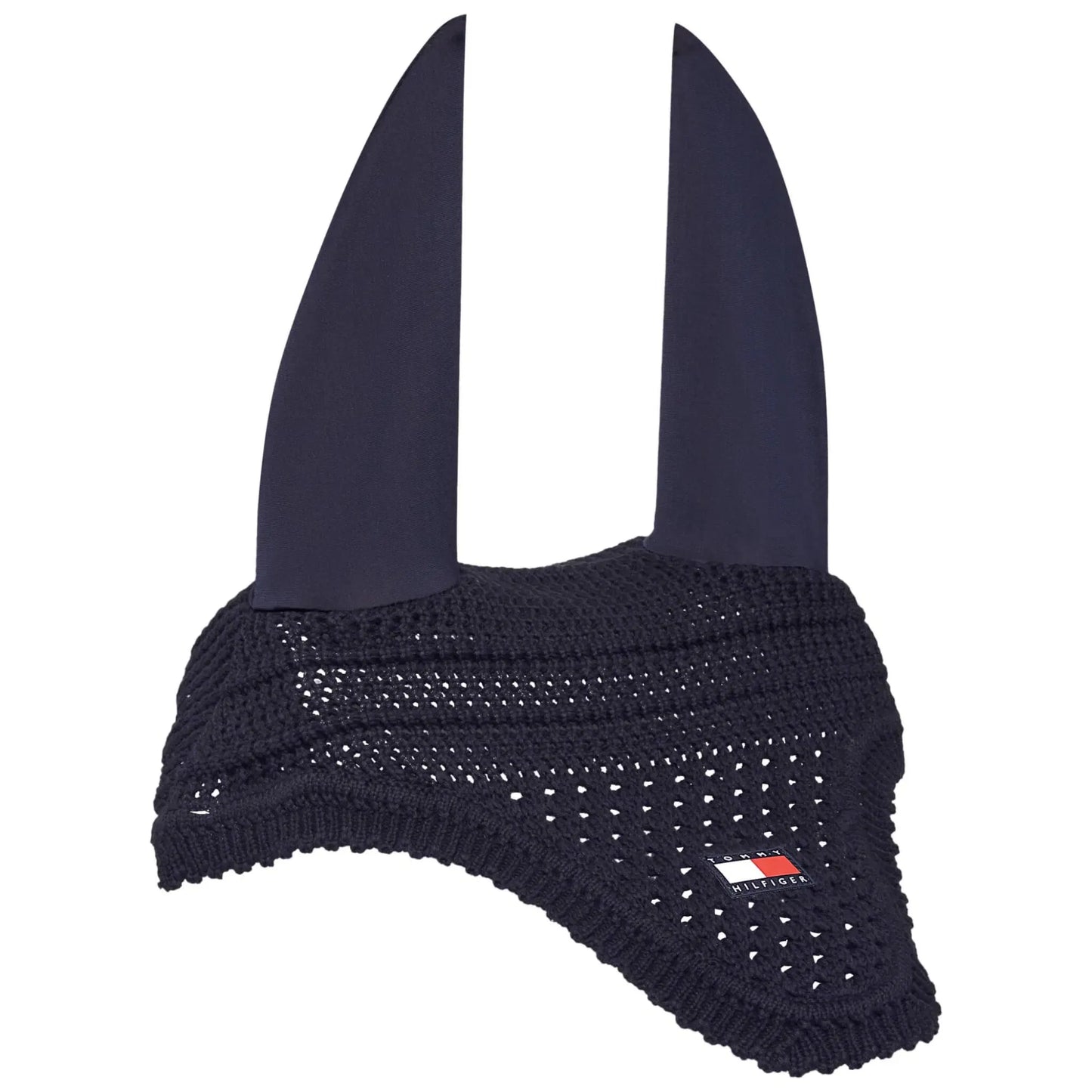 【4点セット】ナイロン無口＆引き手&馬場用ゼッケン&イヤーネット ネイビー Tommy Hilfiger Equestrian
