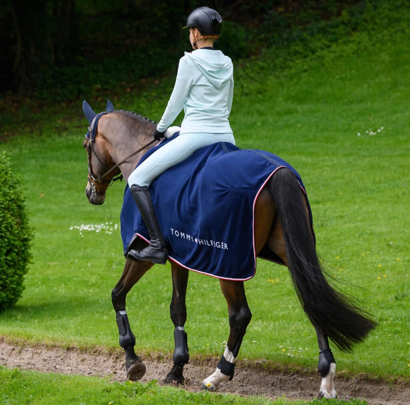 フリース馬着 ネイビー Tommy Hillfiger Equestrian｜乗馬用品店レクシア