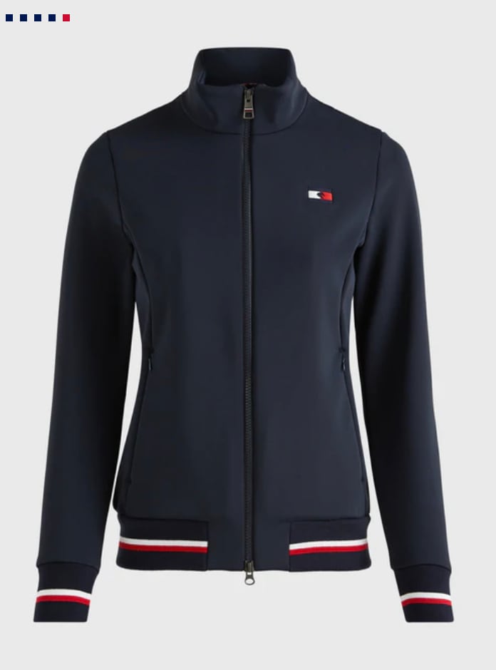 ソフトシェルジャケット レディース レッド/ネイビー Tommy Hilfiger Equestrian