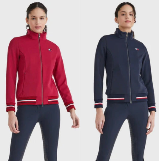 ソフトシェルジャケット レディース レッド/ネイビー Tommy Hilfiger Equestrian