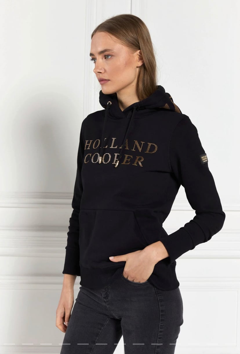 クラシックパーカー レディース ブラックゴールド Holland Cooper