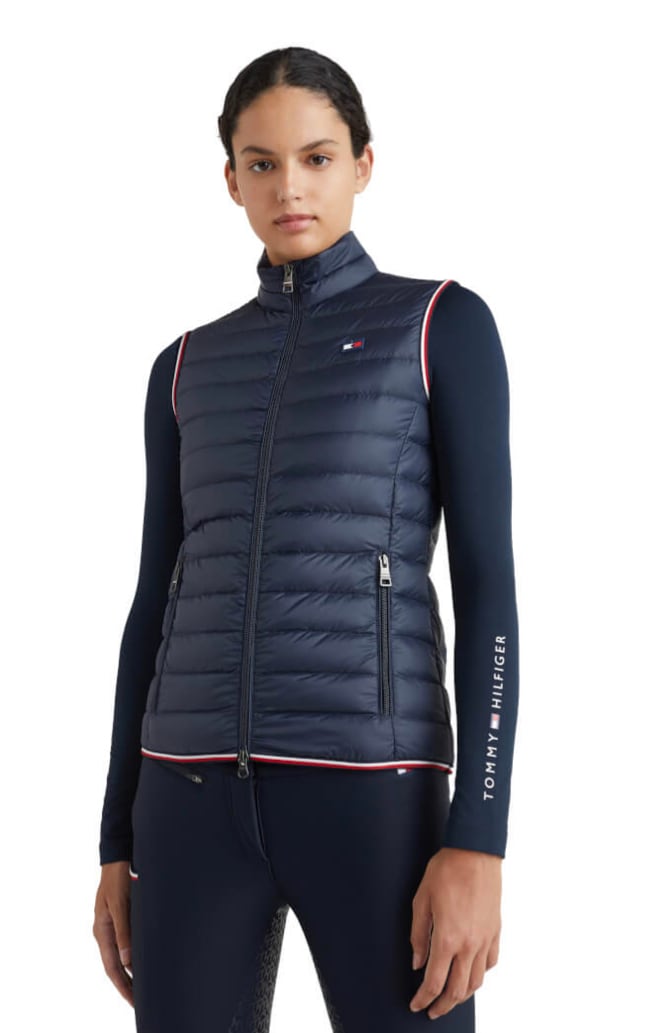 撥水ライトダウンベスト 2022AWコレクション レディース Tommy Hilfiger Equestrian