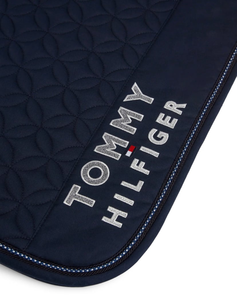 ワッフルキルティングゼッケン ネイビー ブラック 障害用 Tommy Hillfiger Equestrian