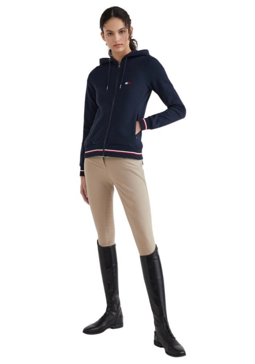 スウェットジップパーカー レディース Tommy Hilfiger Equestrian 2022SS