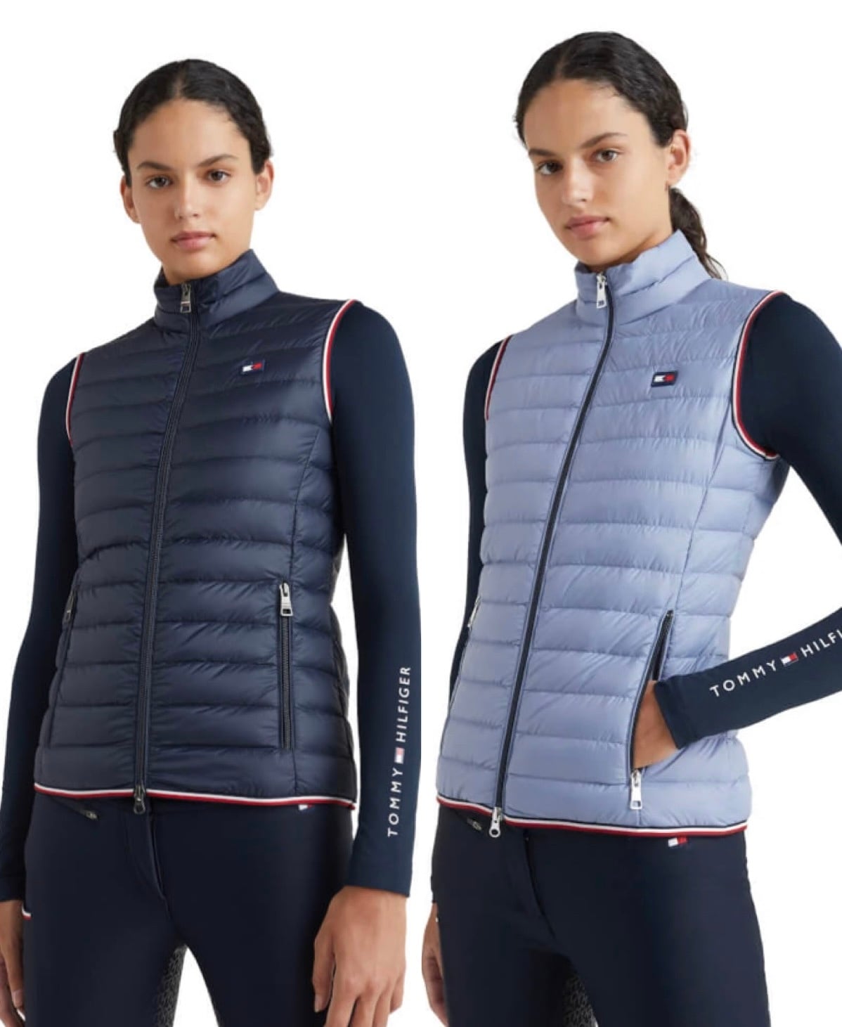 撥水ライトダウンベスト 2022AWコレクション レディース Tommy Hilfiger Equestrian