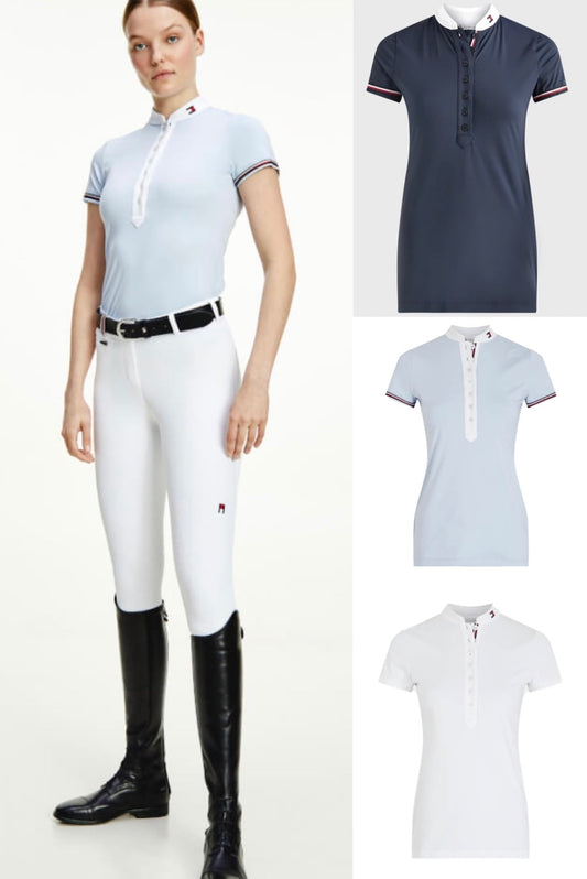 競技用シャツ 半袖 レディース ショーシャツ 2022SS Tommy Hilfiger Equestrian