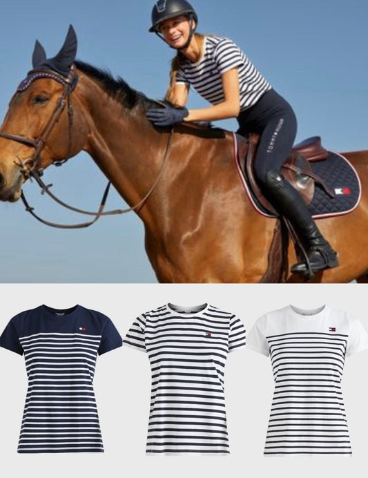 ストライプTシャツレディース Tommy Hilfiger Equestrian