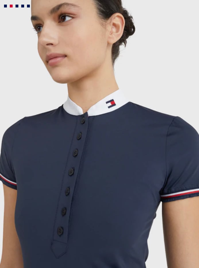 競技用シャツ 半袖 レディース ショーシャツ 2022SS Tommy Hilfiger Equestrian