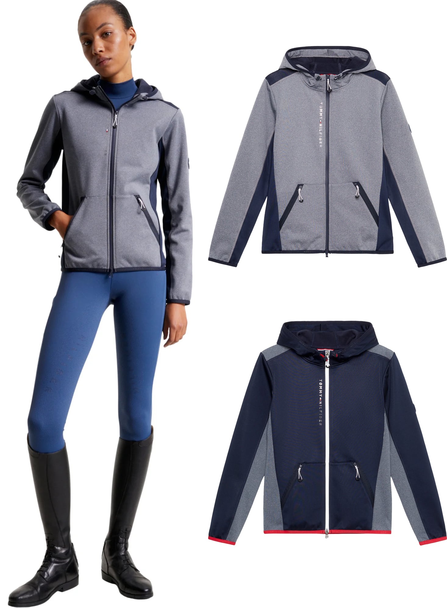 乗馬用ソフトシェルジャケット 反応性ヒートバランス素材 レディース Tommy Hilfiger Equestrian｜乗馬用品店レクシア