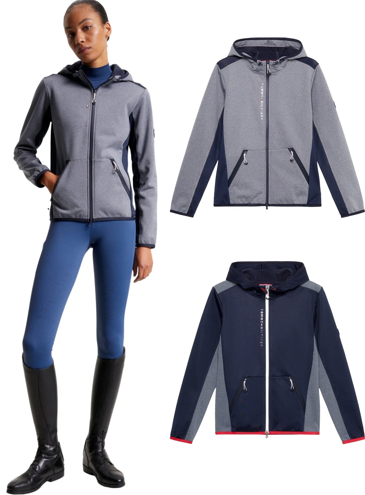 乗馬用ソフトシェルジャケット 反応性ヒートバランス素材 レディース Tommy Hilfiger Equestrian